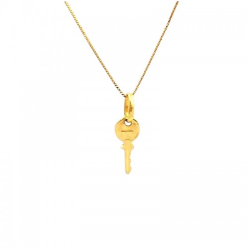 COLLANA IN ORO GIALLO 18 KT CON CHIAVE