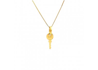 COLLANA IN ORO GIALLO 18 KT CON CHIAVE