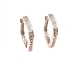 BOUCLES D'OREILLES JAUNE OR 18 KT TORCION MODÈLE