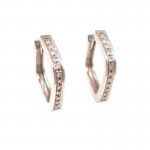 ORECCHINI IN ORO BIANCO 18 KT CON DIAMANTI