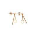 PENDIENTES AMARILLO ORO 18 KT TORCION MODELO