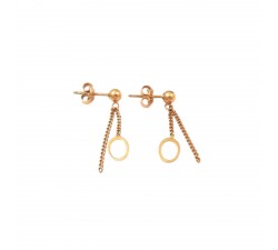 ORECCHINI PENDENTI IN ORO GIALLO 18 KT