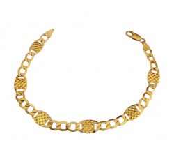 BRACCIALE UOMO CATENA IN ORO GIALLO 18 KT