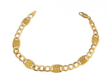 BRACCIALE UOMO CATENA IN ORO GIALLO 18 KT
