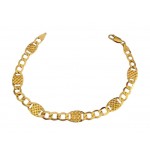 BRACCIALE UOMO CATENA IN ORO GIALLO 18 KT