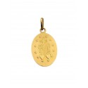 CIONDOLO MADONNA MIRACOLOSA IN ORO GIALLO 18 KT +COLLANA LACCIO IN OMAGGIO