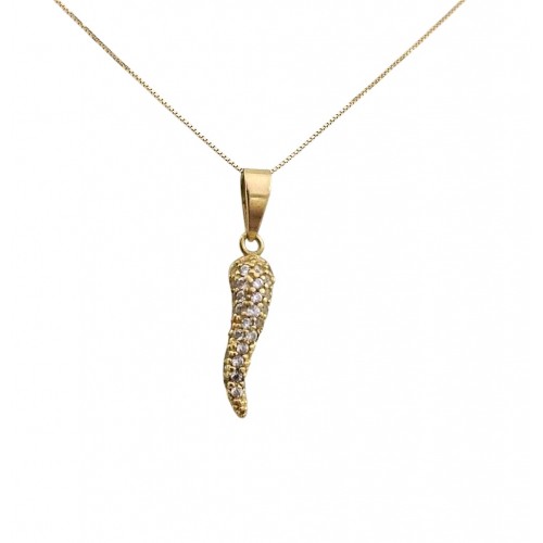 COLLANA MEDAGLIETTA CUORE SAN PIO IN ORO GIALLO 18 KT