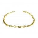 18 KT YELLOW GOLD CHAIN BRACELET UNISEX