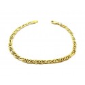 MEN'S CHAIN BRACELET IN yellow and white gold 18 KT 