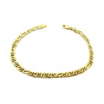 MEN'S CHAIN BRACELET IN yellow and white gold 18 KT 