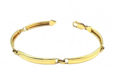 BRACCIALE UOMO IN ORO GIALLO 18 KT MODELLO PIASTRE
