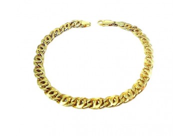 BRACCIALE UOMO CATENA IN ORO GIALLO 18 KT