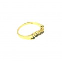 18 KT amarillo oro damas anillo con ónix y brillantes cortan ZIRCONIA cúbico