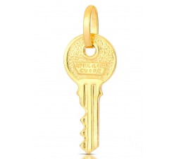 CIONDOLO CHIAVE APRE IL TUO CUORE IN ORO GIALLO 18 KT + COLLANA IN OMAGGIO