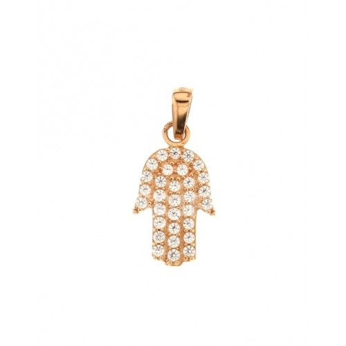 CIONDOLO MANO DI FATIMA IN ORO GIALLO 18 KT + COLLANA IN OMAGGIO