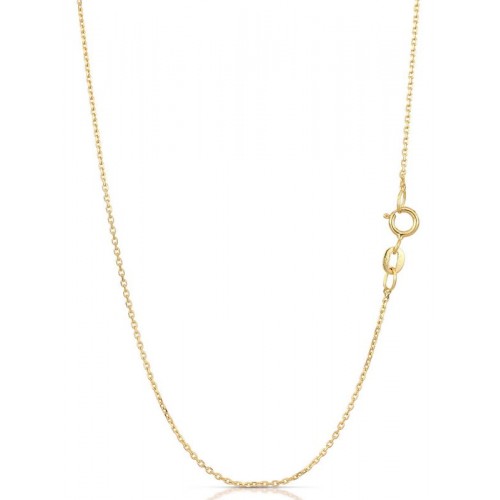 CIONDOLO PENDENTE LETTERA INIZIALE O IN ORO GIALLO 18 KT + COLLANA IN OMAGGIO