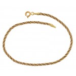 COLLANA SAN PIO IN ORO GIALLO E BIANCO 18 KT + COLLANA LACCIO IN OMAGGIO