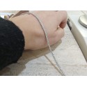 BRACCIALE TENNIS IN ORO BIANCO 18KT CON ZIRCONI BIANCHI