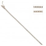 BRACCIALE TENNIS IN ORO BIANCO 18KT CON ZIRCONI BIANCHI