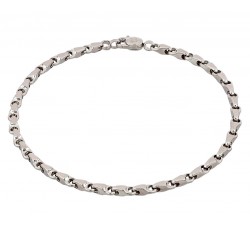 BRACCIALE NODO IN ORO GIALLO E BIANCO 18 KT