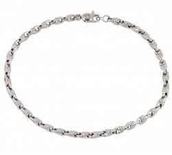 BRACCIALE NODO IN ORO GIALLO E BIANCO 18 KT