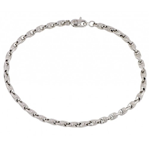 BRACCIALE NODO IN ORO GIALLO E BIANCO 18 KT