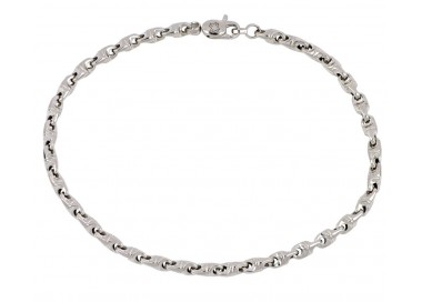 BRACCIALE NODO IN ORO GIALLO E BIANCO 18 KT