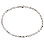 BRACCIALE NODO IN ORO GIALLO E BIANCO 18 KT