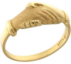 ANELLO UNISEX SANTA RITA IN ORO GIALLO 18 KT