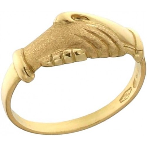 ANELLO UNISEX SANTA RITA IN ORO GIALLO 18 KT