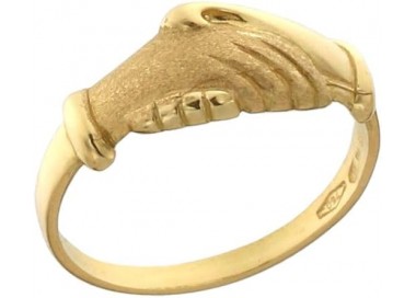 ANELLO UNISEX SANTA RITA IN ORO GIALLO 18 KT