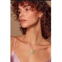 COLLANA CON SOLE GRANDE IN ORO GIALLO 18 KT
