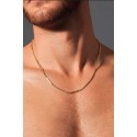 COLLANA UOMO PALLINE IN ORO GIALLO 18 KT LUNGA CM 50