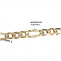 BRACCIALE NODO IN ORO GIALLO E BIANCO 18 KT