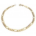 BRACCIALE NODO IN ORO GIALLO E BIANCO 18 KT