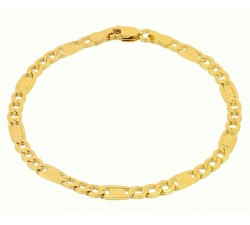 BRACCIALE NODO IN ORO GIALLO E BIANCO 18 KT