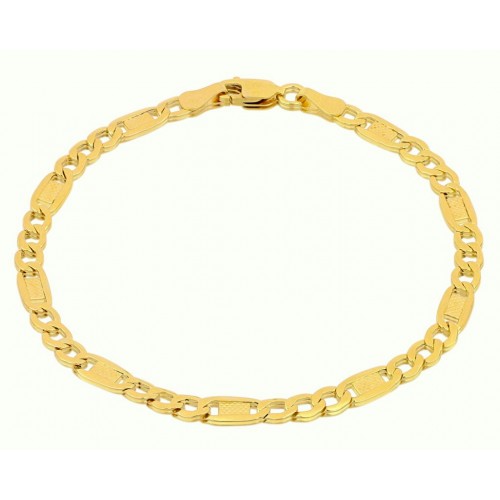 BRACCIALE NODO IN ORO GIALLO E BIANCO 18 KT