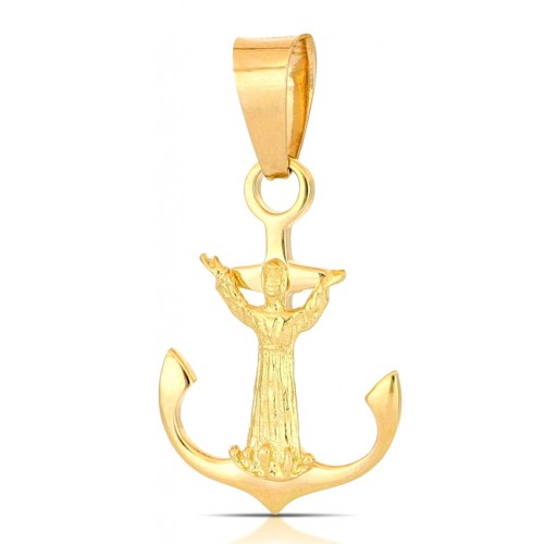 CIONDOLO CRISTO DEGLI ABISSI IN ORO GIALLO 18 K