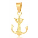 CIONDOLO CRISTO DEGLI ABISSI IN ORO GIALLO 18 KT+COLLANA OMAGGIO