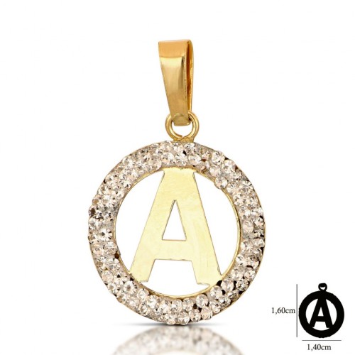 CIONDOLO LETTERA G CORSIVO IN ORO GIALLO 18 KT + COLLANA LACCIO IN OMAGGIO