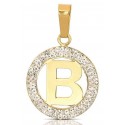CIONDOLO LETTERA G CORSIVO IN ORO GIALLO 18 KT + COLLANA LACCIO IN OMAGGIO