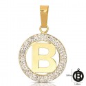 CIONDOLO LETTERA G CORSIVO IN ORO GIALLO 18 KT + COLLANA LACCIO IN OMAGGIO