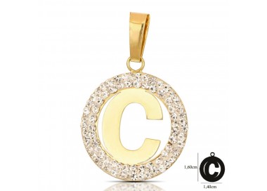 CIONDOLO LETTERA G CORSIVO IN ORO GIALLO 18 KT + COLLANA LACCIO IN OMAGGIO