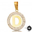 CIONDOLO LETTERA G CORSIVO IN ORO GIALLO 18 KT + COLLANA LACCIO IN OMAGGIO