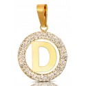 CIONDOLO LETTERA G CORSIVO IN ORO GIALLO 18 KT + COLLANA LACCIO IN OMAGGIO