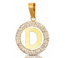 CIONDOLO LETTERA G CORSIVO IN ORO GIALLO 18 KT + COLLANA LACCIO IN OMAGGIO