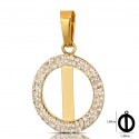 CIONDOLO LETTERA G CORSIVO IN ORO GIALLO 18 KT + COLLANA LACCIO IN OMAGGIO