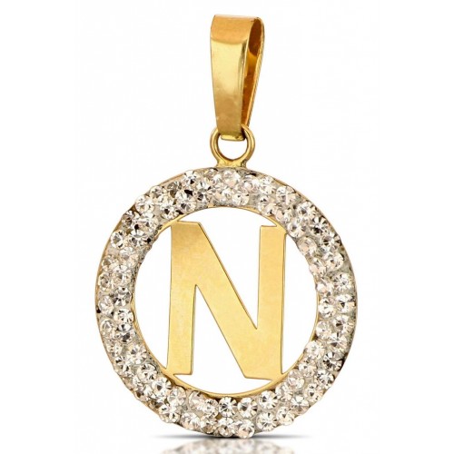 CIONDOLO LETTERA G CORSIVO IN ORO GIALLO 18 KT + COLLANA LACCIO IN OMAGGIO