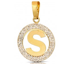 CIONDOLO LETTERA G CORSIVO IN ORO GIALLO 18 KT + COLLANA LACCIO IN OMAGGIO