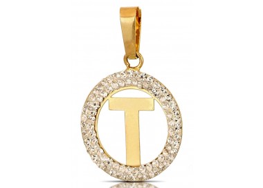 CIONDOLO LETTERA G CORSIVO IN ORO GIALLO 18 KT + COLLANA LACCIO IN OMAGGIO